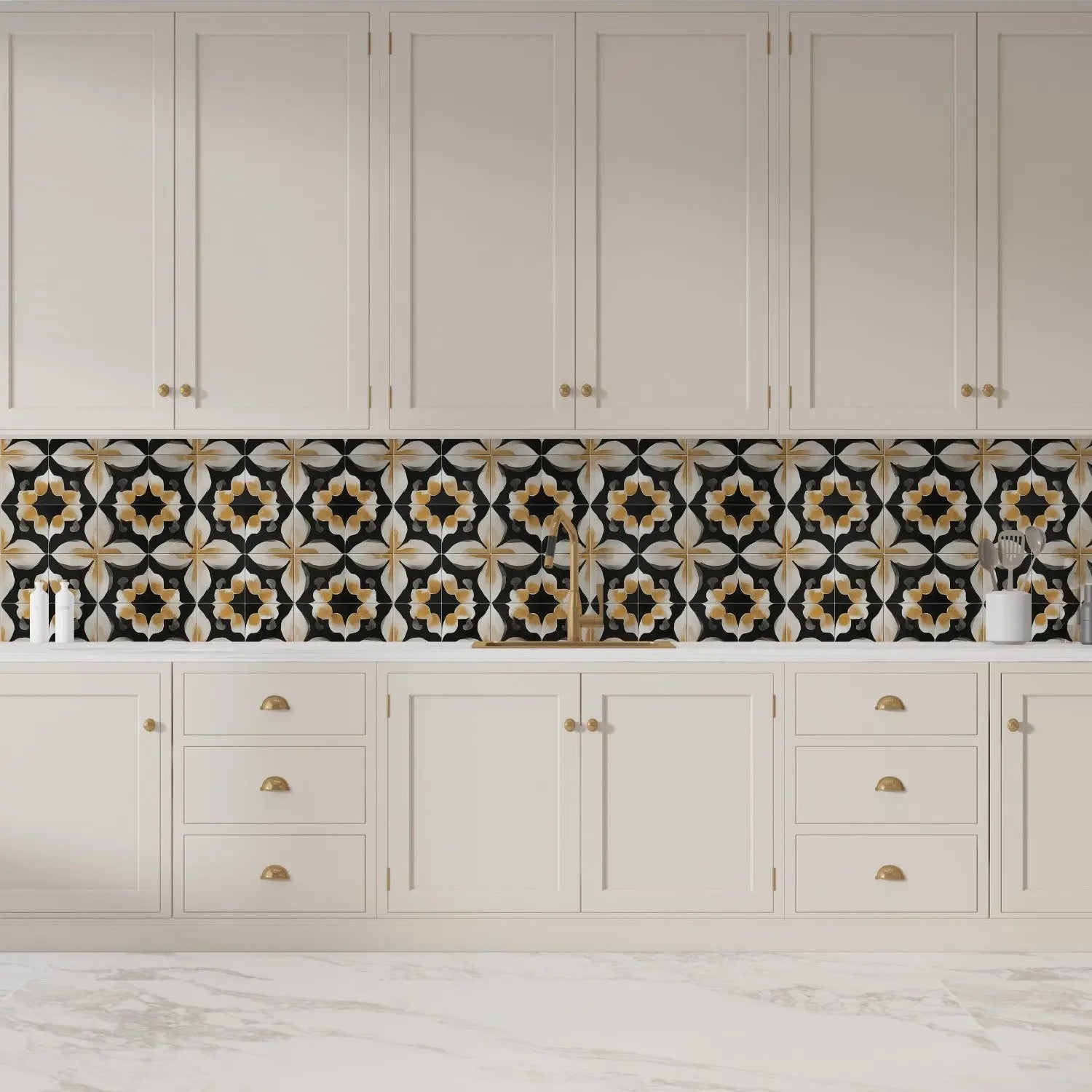 Ochre and Onyx Rhapsody WallCreatives