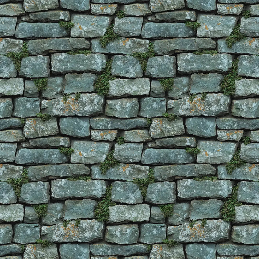 Countryside Estate Stone Wall - WallCreatives