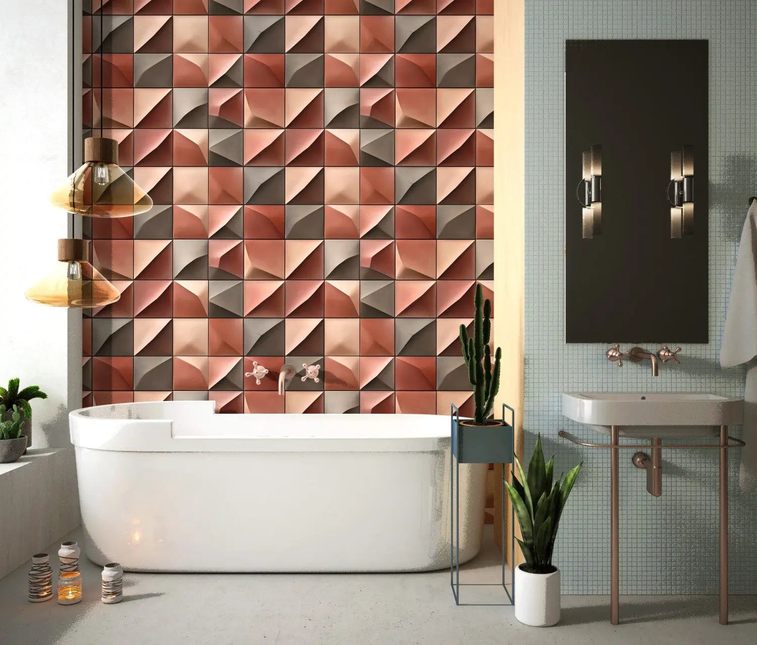 Architectural Clay Folds WallCreatives