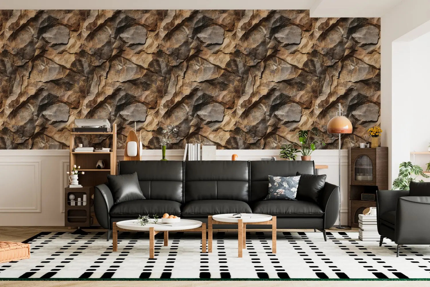 Chiseled Earthstone Mural WallCreatives