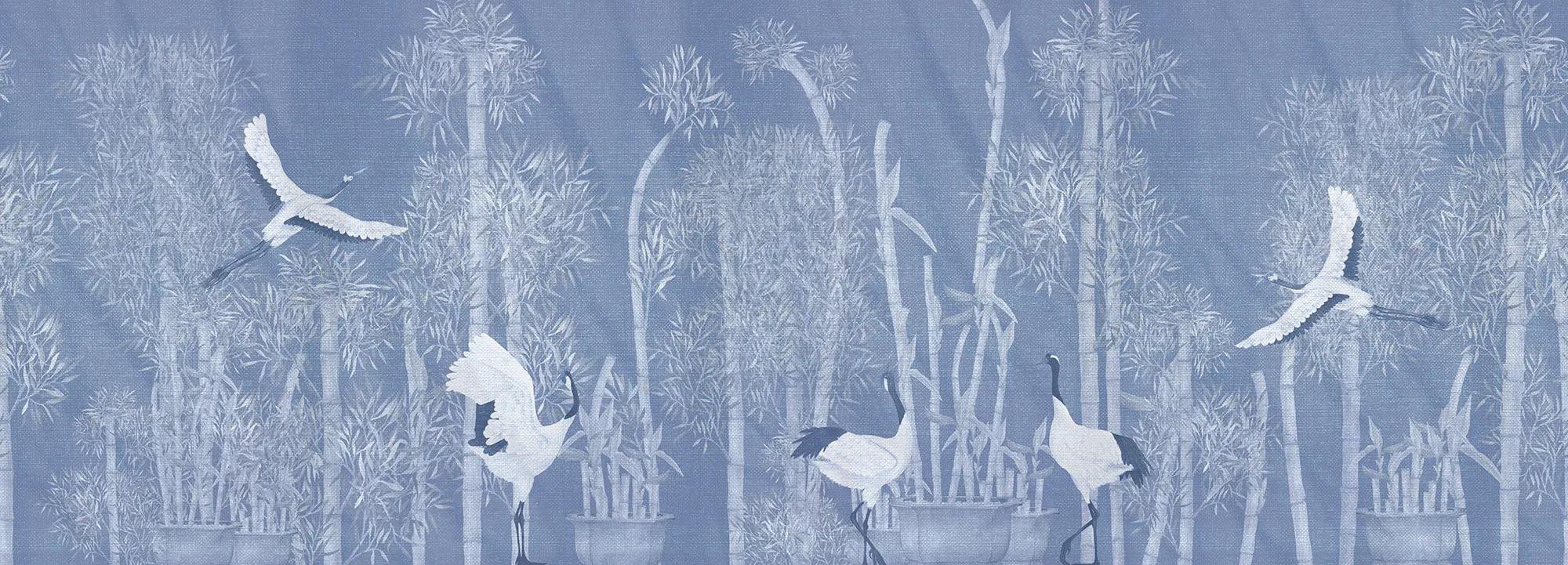 Makino Pavilion Blush Blue Wallpaper Vladila
