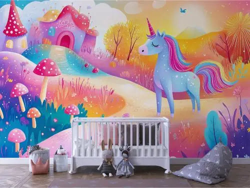 enchanted unicorn dreamscape - wallcreatives