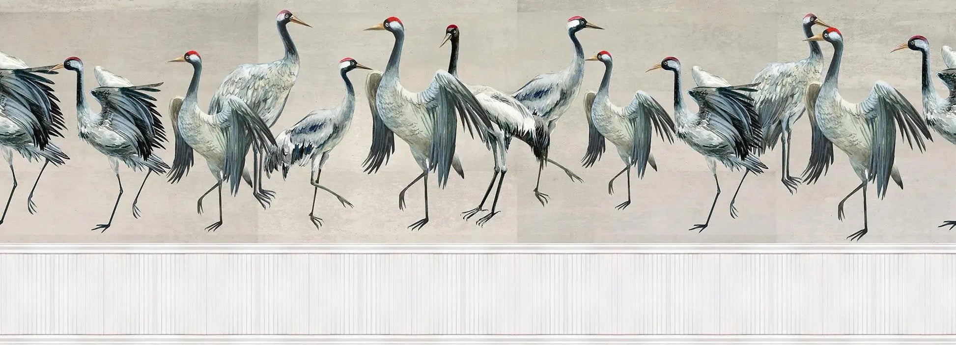 Dance Of Cranes Wallpaper Vladila