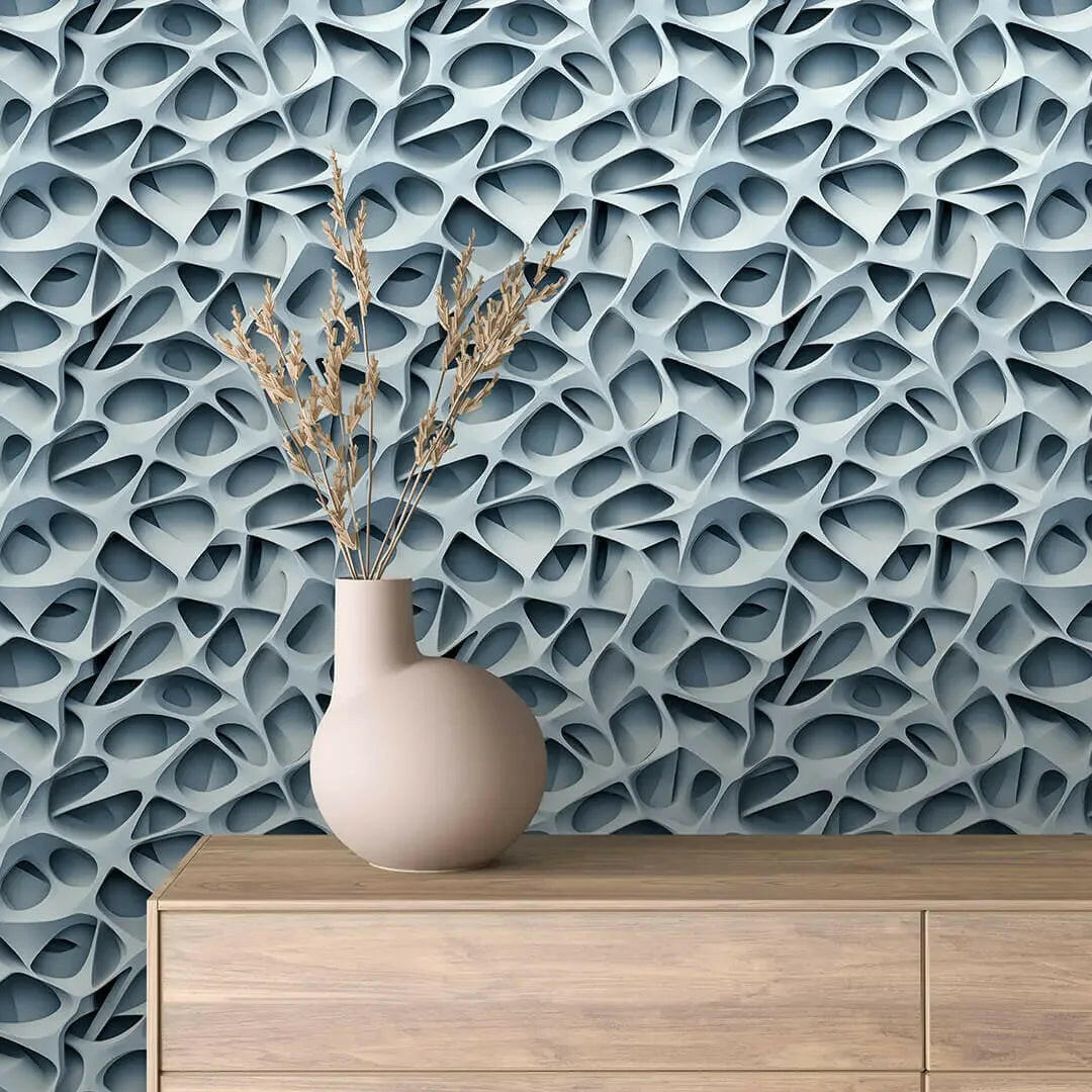 Sculpted Cellular Cloud Wallpaper - WallCreatives