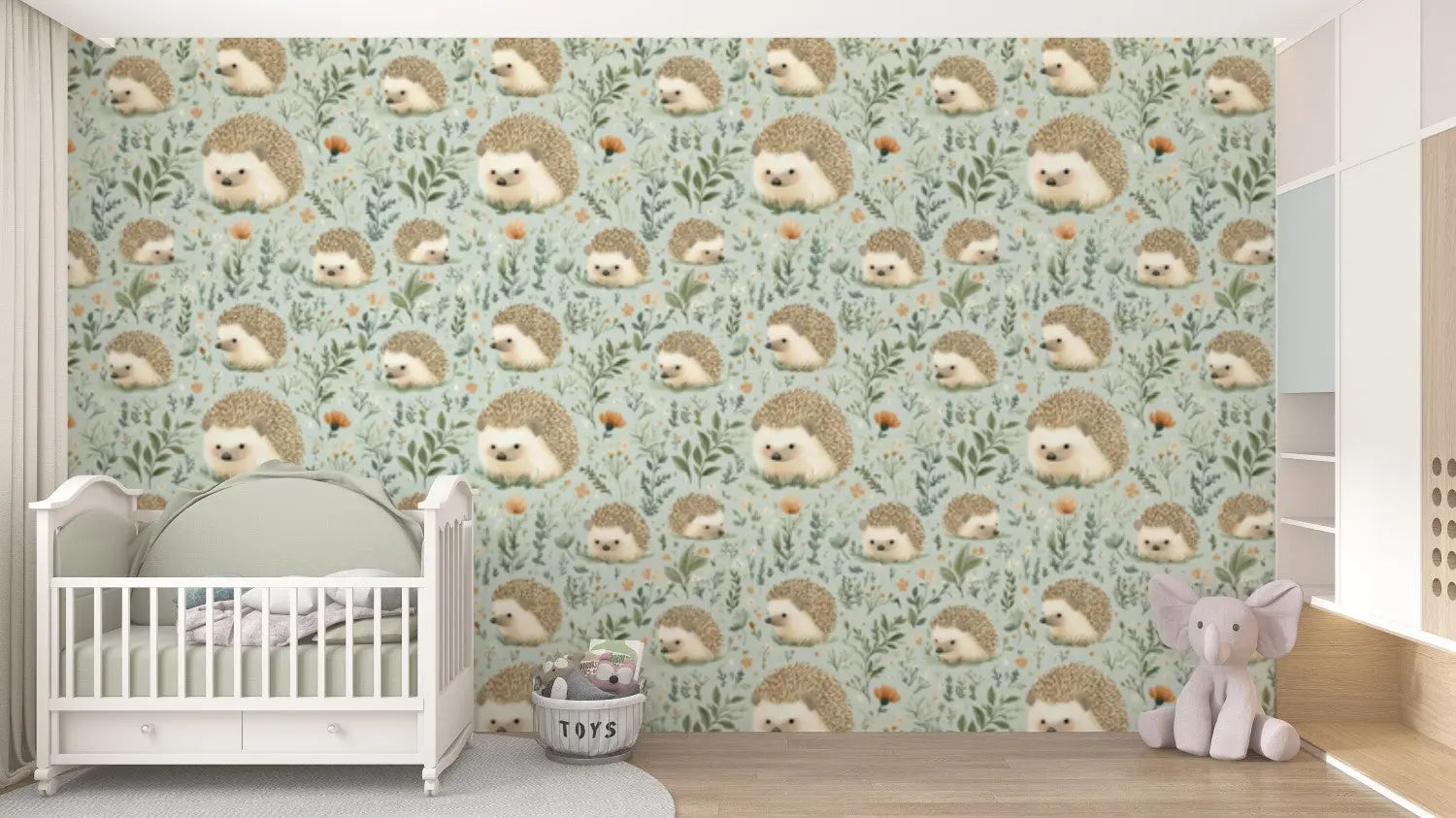 Enchanted Hedgehog Garden WallCreatives