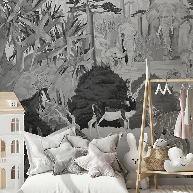 Wonderful Wilds Gray Wallpaper Vladila