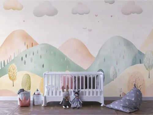 Whispering Woods Pastel Panorama - WallCreatives