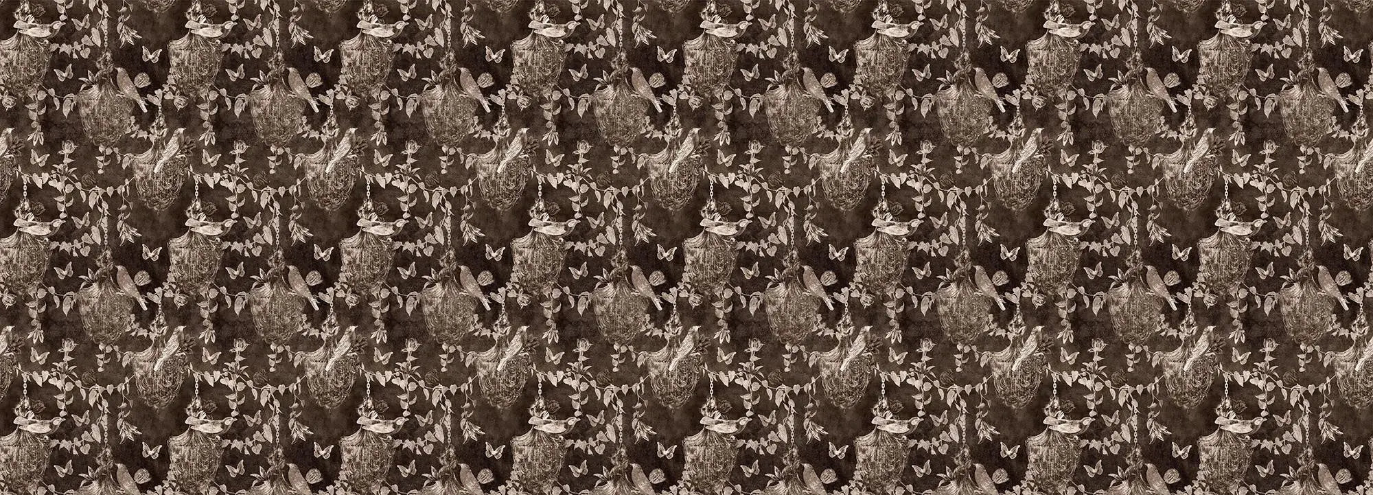Majestic Memoir Dark Brown Wallpaper Vladila