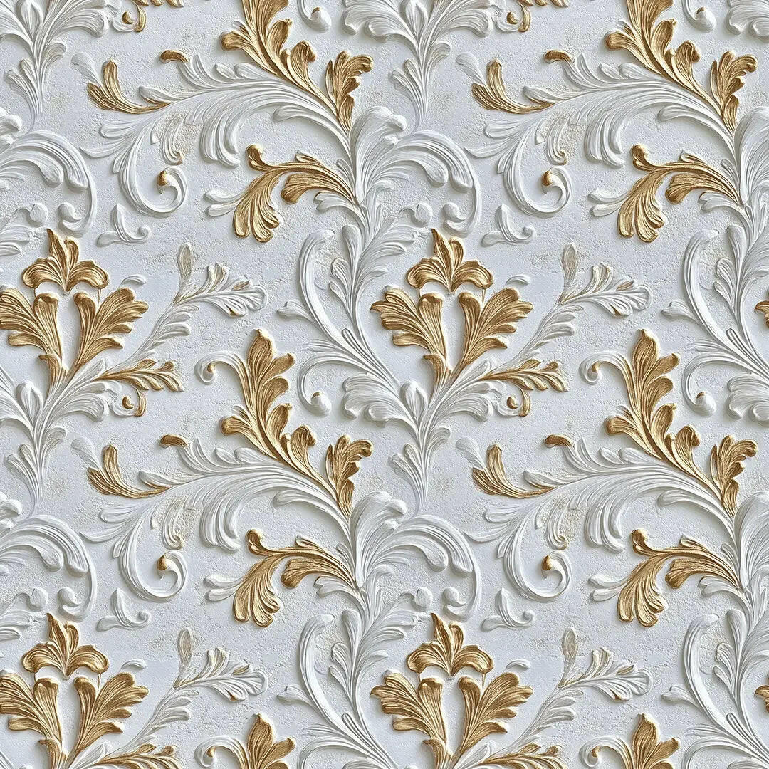 Florentine Gilded Acanthus Wallpaper - WallCreatives