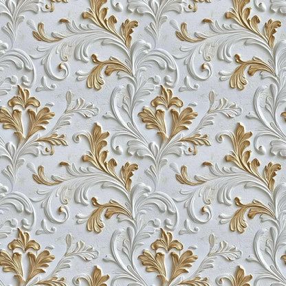 Florentine Gilded Acanthus Wallpaper - WallCreatives