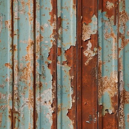 Urban Teal and Rust Patina - WallCreatives