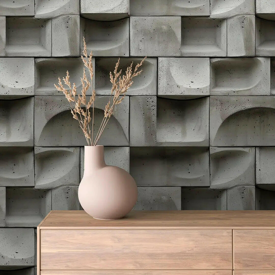 Modern Concrete Relief Panel - WallCreatives