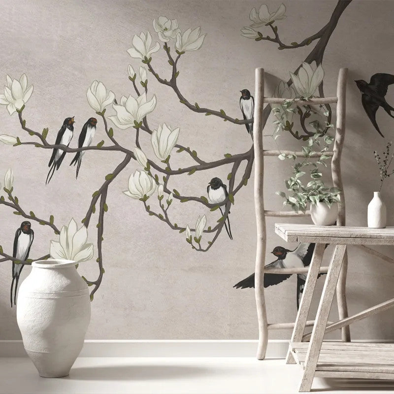 The Land of the Swallows black Wallpaper Vladila