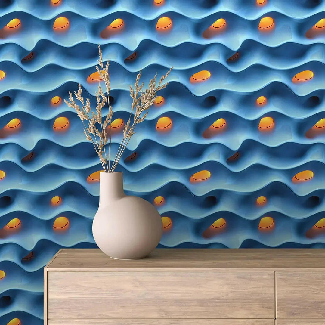 Luminous Horizon Wave - WallCreatives