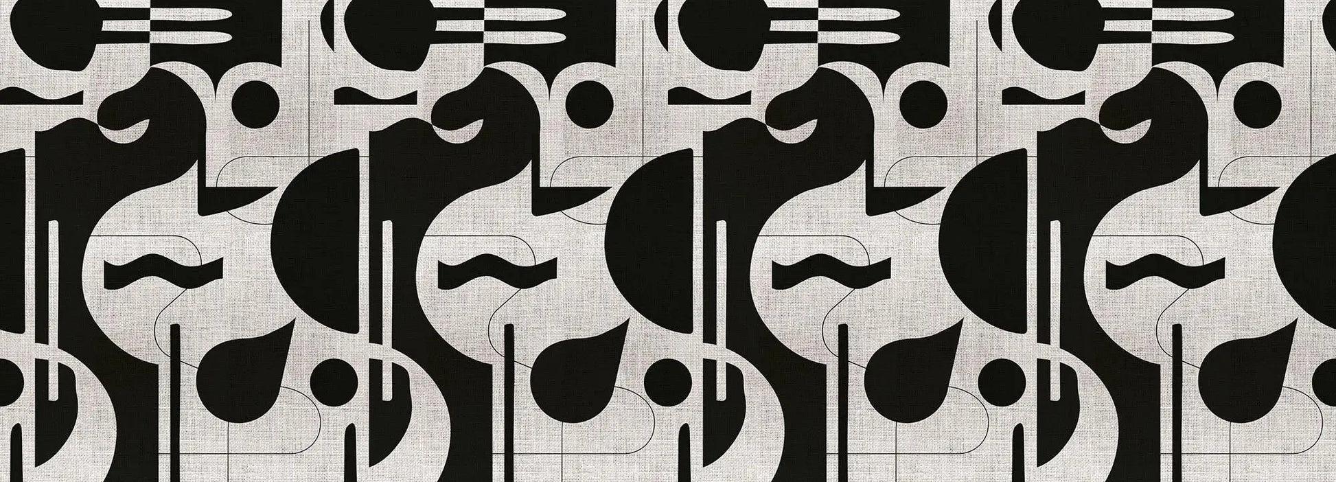 Contours in Bold (monochrome) Wallpaper Vladila