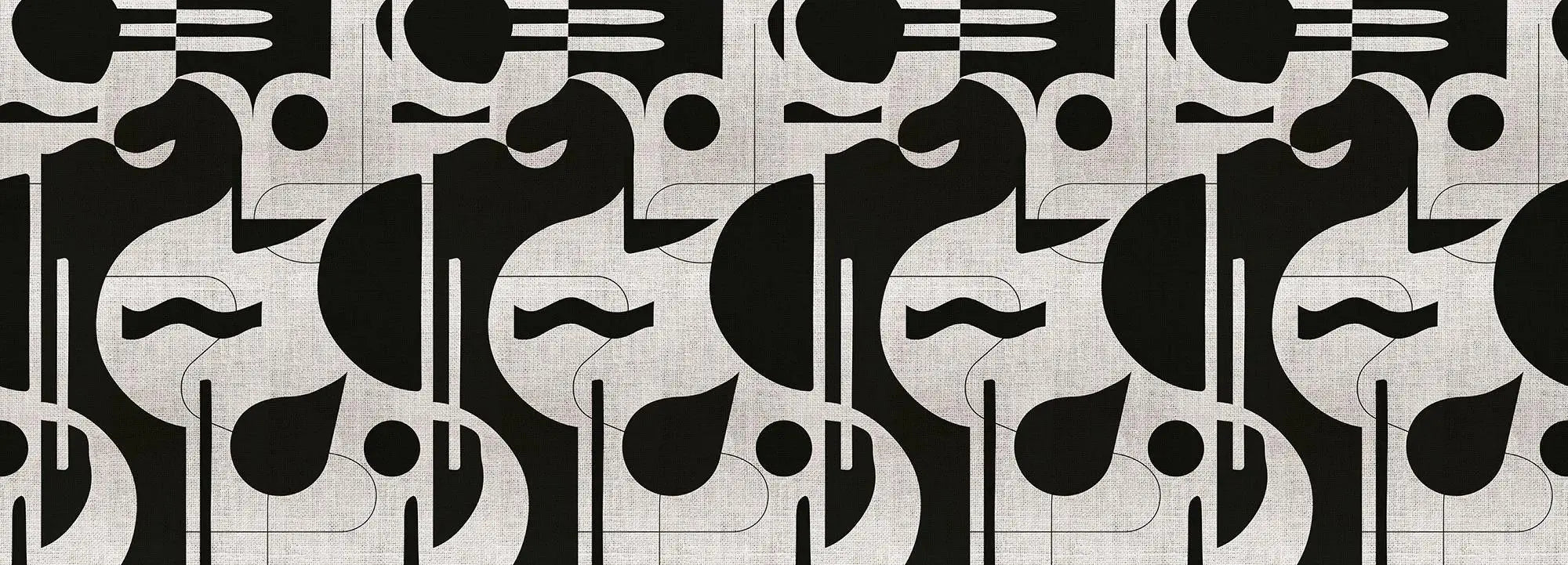 Contours in Bold (monochrome) Wallpaper Vladila