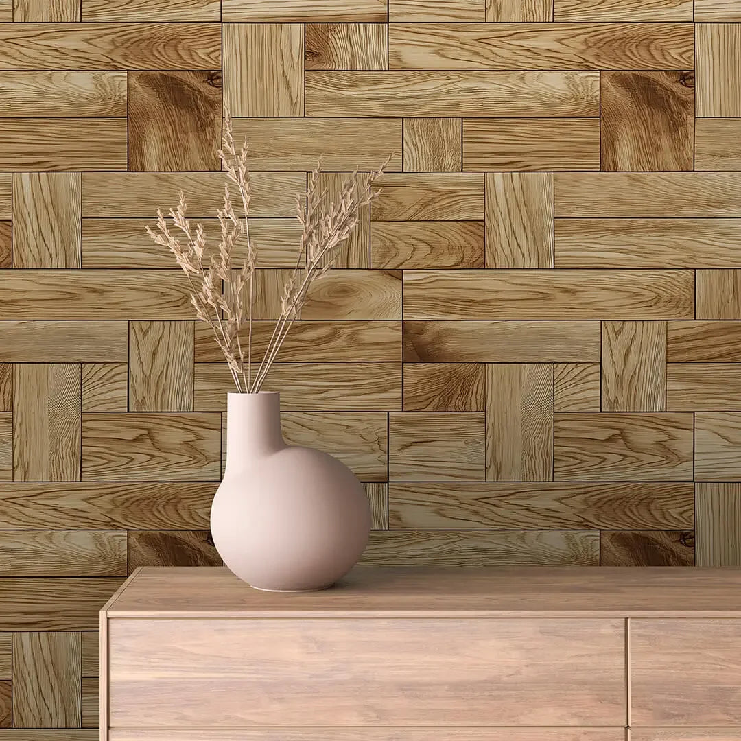 Artisan Wood Block Harmony - WallCreatives