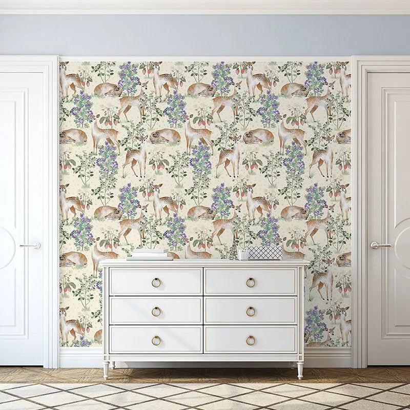 Anca's Fawn In Yellow Wallpaper Vladila