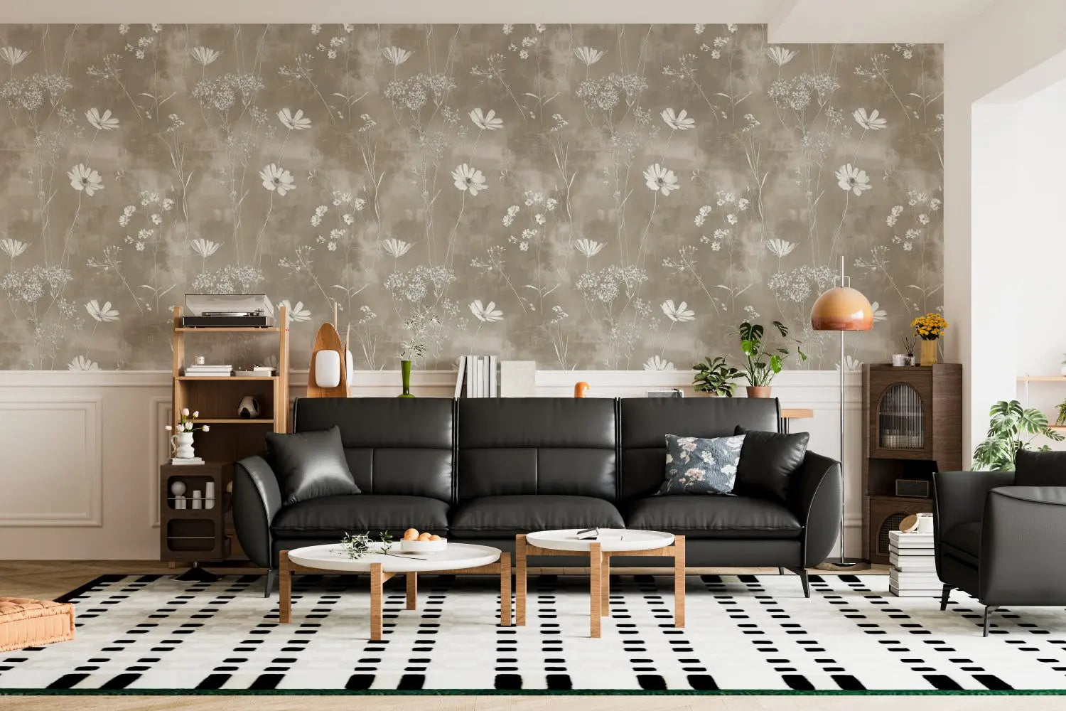 Ethereal Garden in Taupe WallCreatives