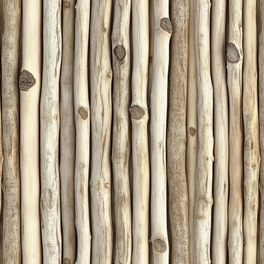 natural timber stick wall - wallcreatives