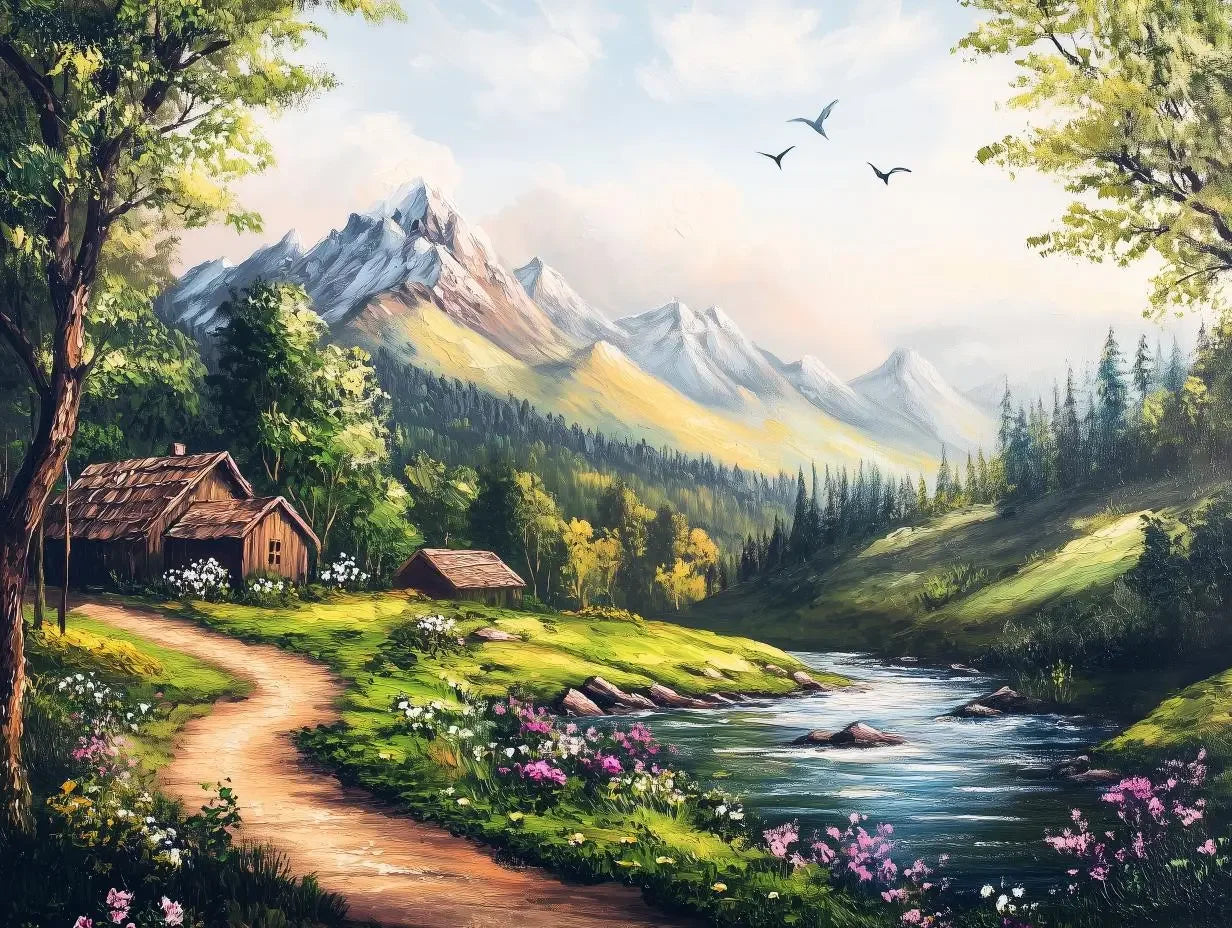 Whispering River Mountain Retreat - WallCreatives