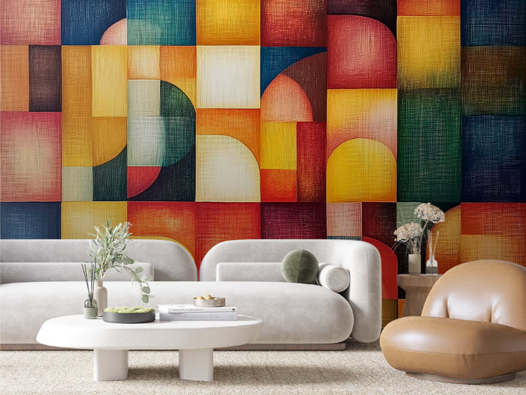 Modernist Color Block Canvas - WallCreatives