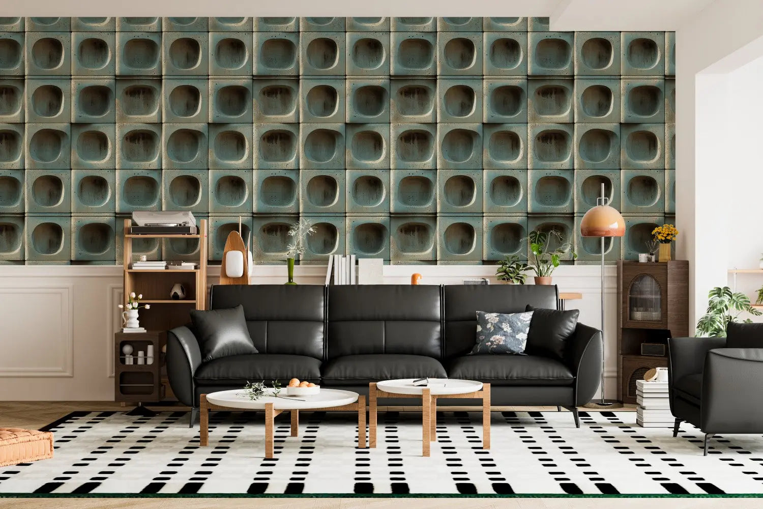 Brutalist Serenity Concrete Panels WallCreatives