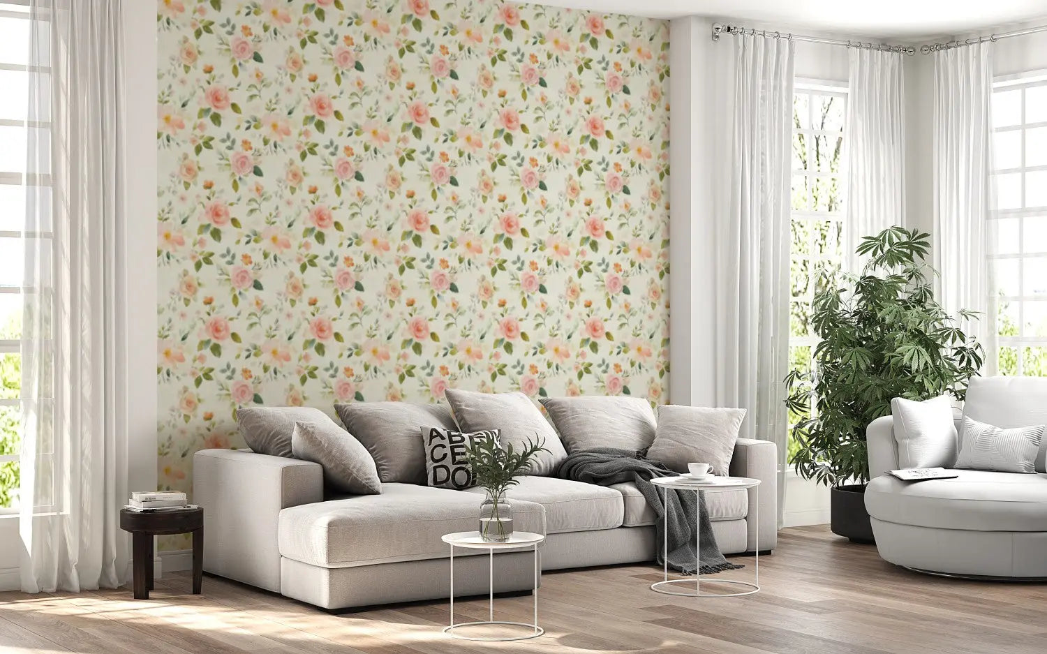 Whispering Petals Garden WallCreatives