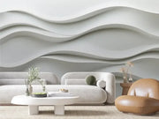Serene Sculpted Waves - WallCreatives