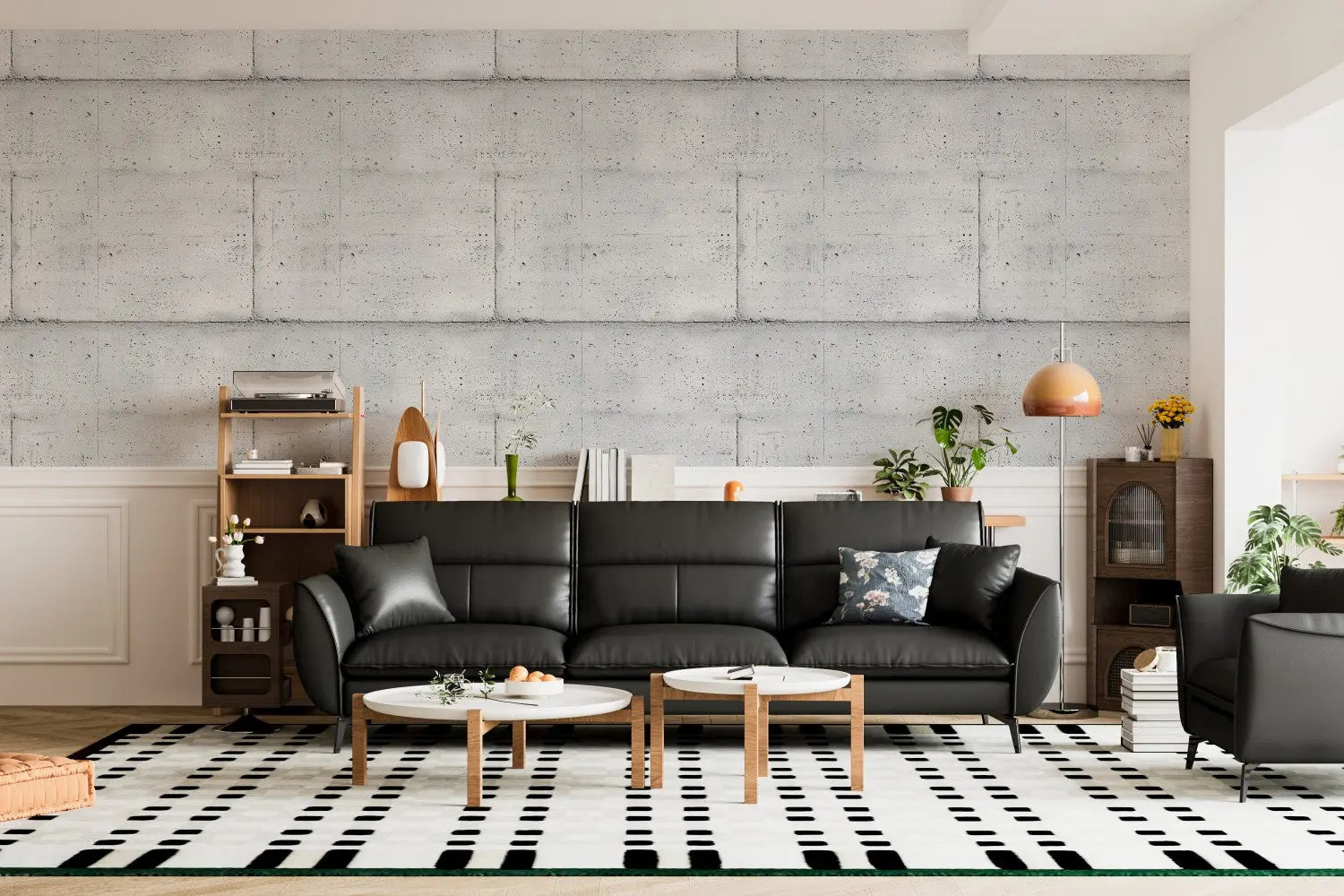 Exposed Concrete Panel Wallpaper WallCreatives
