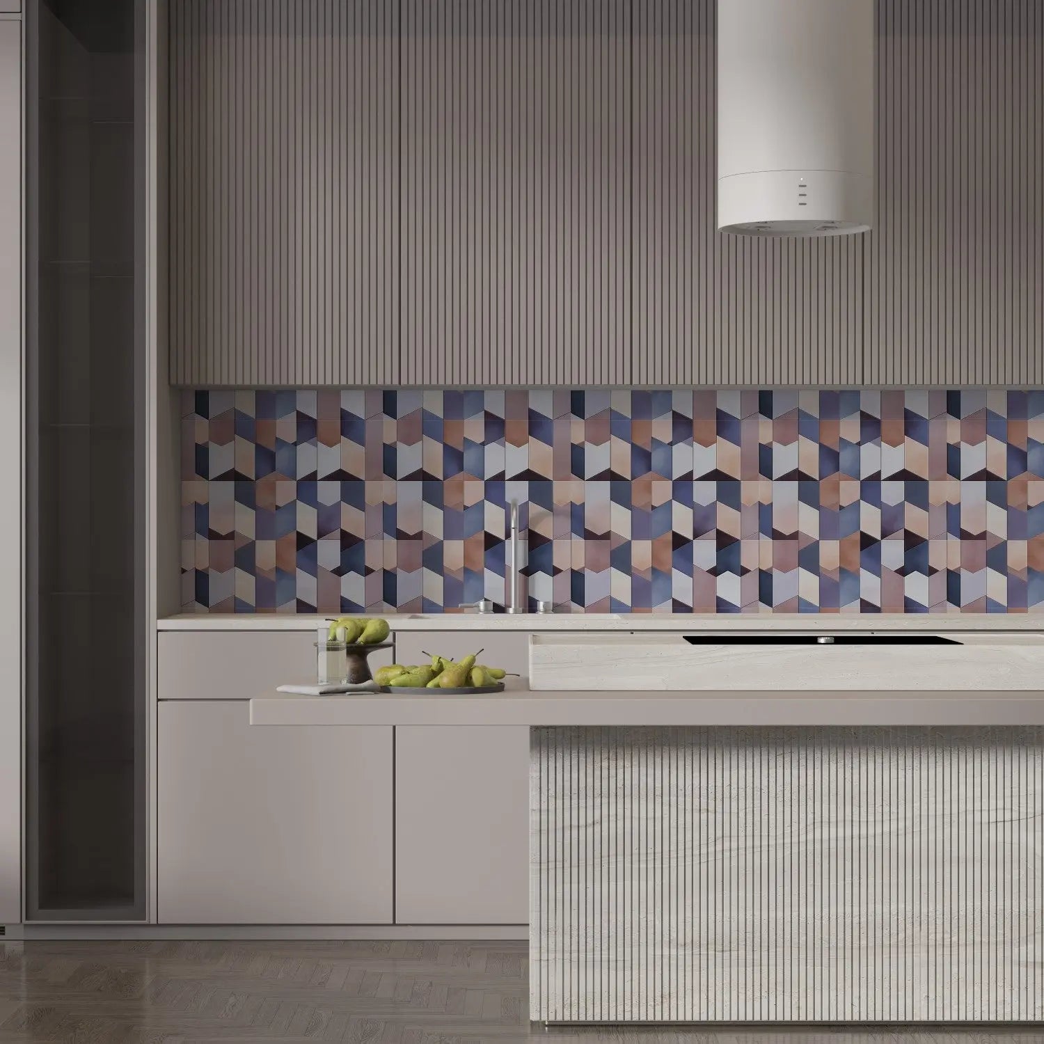 Dusk Fold Geometric WallCreatives