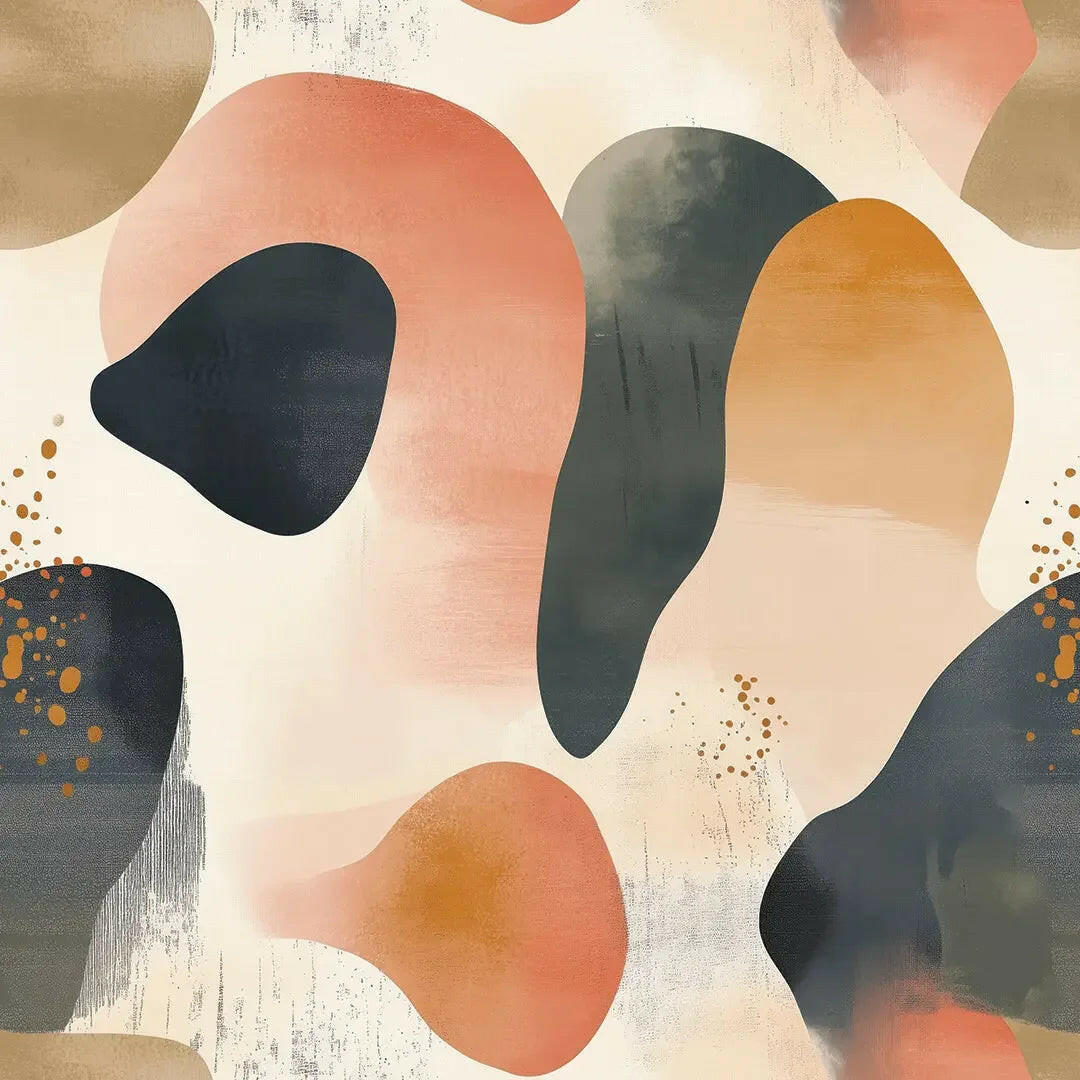 Canyon Dusk Organic Shapes Wallpaper - WallCreatives