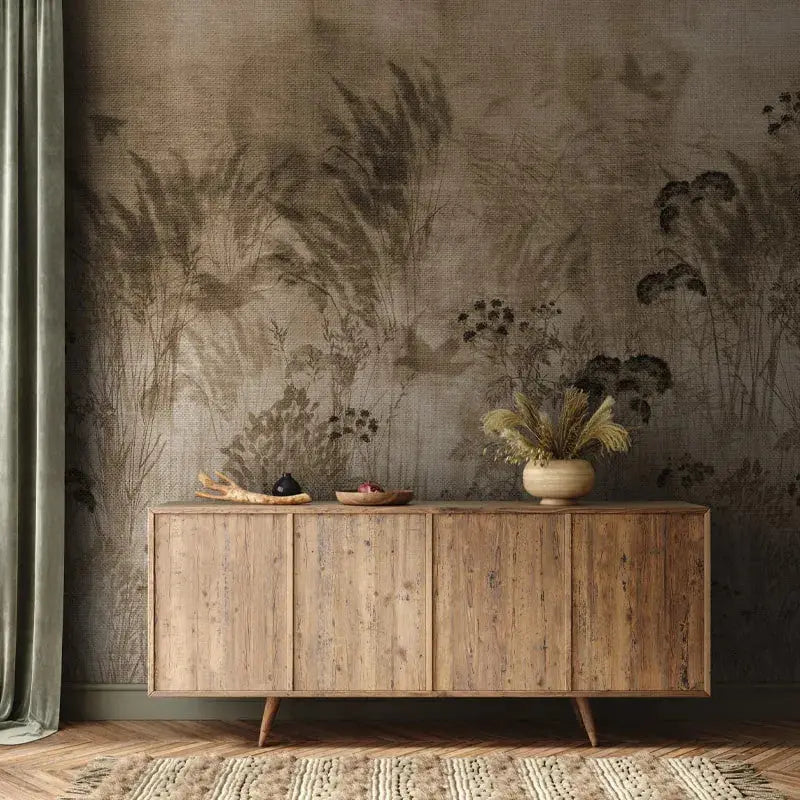 Bright Greenery Sepia Wallpaper Vladila