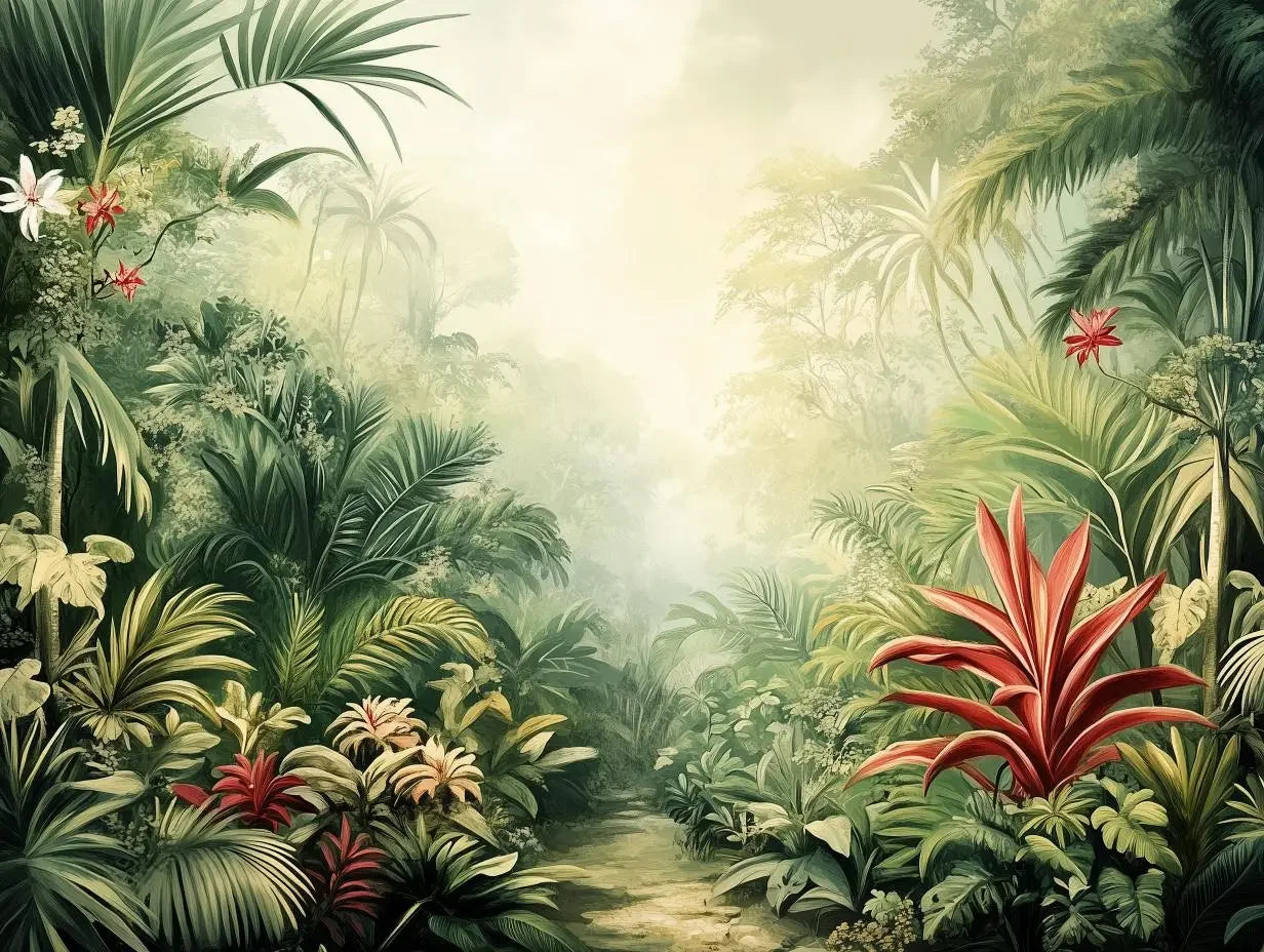 whispering rainforest sanctuary - wallcreatives