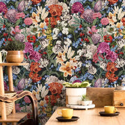 Primavera Flowers (Dark) Wallpaper Vladila