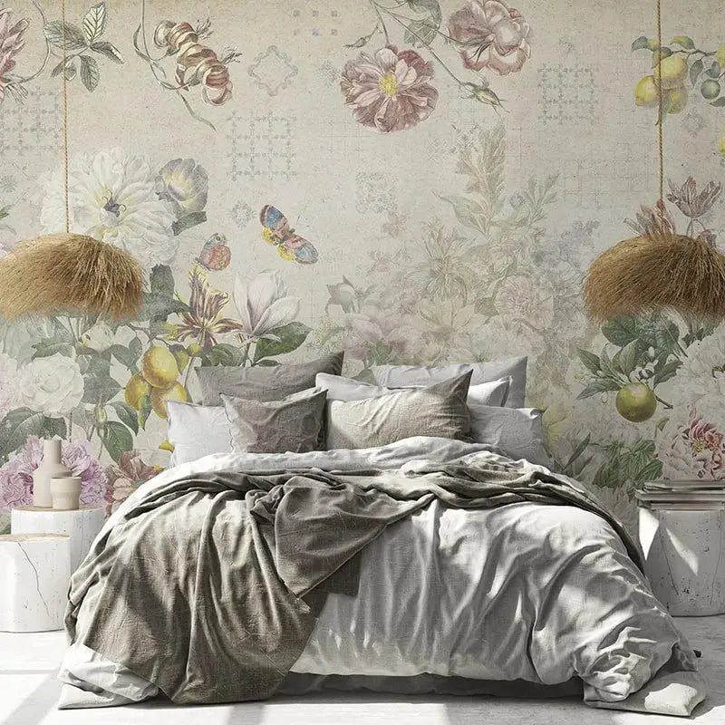Flutter Of Wings Cream Wallpaper Vladila