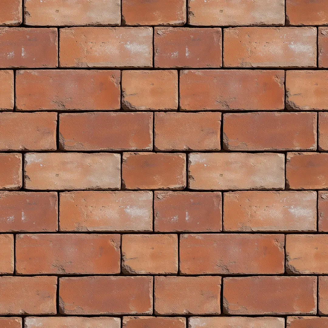 Warm Terracotta Kiln Brick Wall - WallCreatives