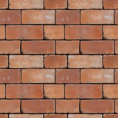 Warm Terracotta Kiln Brick Wall - WallCreatives