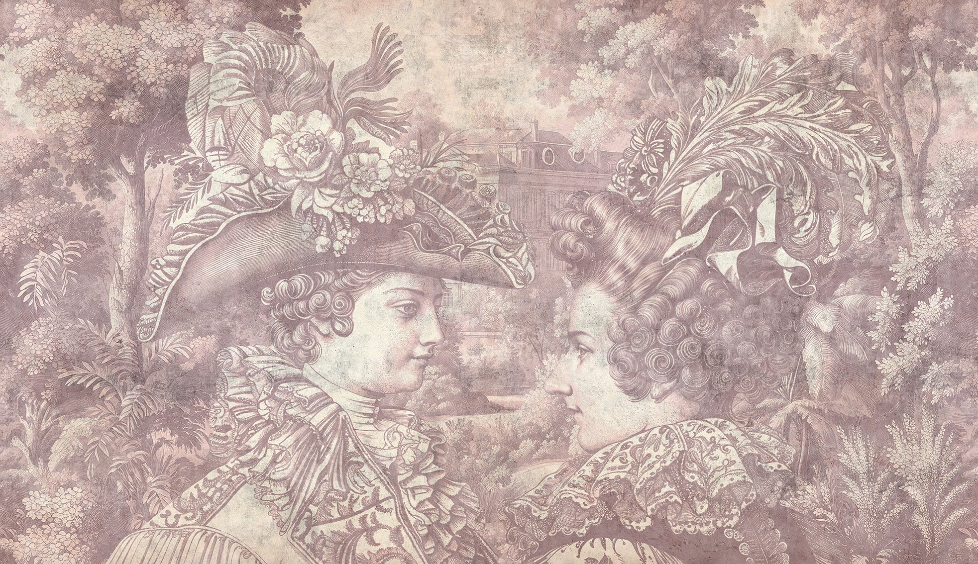 Tapet Queen’s Whisper rose WallCreatives