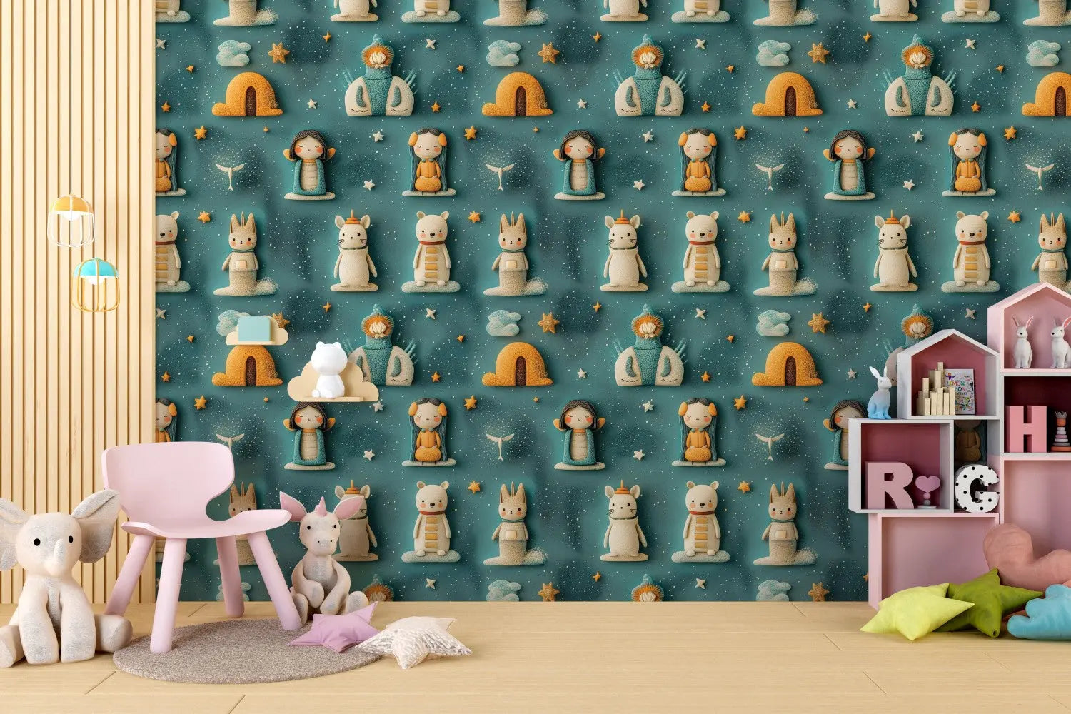 Celestial Dreamers' Night Sky WallCreatives