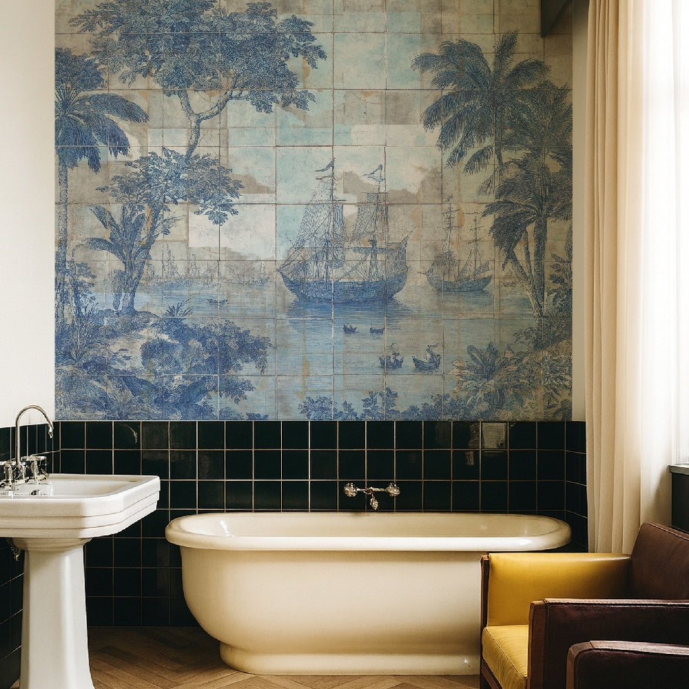 Tapet Golden Harbor WallCreatives