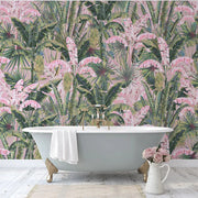 Blush Groove in pink jungle Wallpaper Vladila