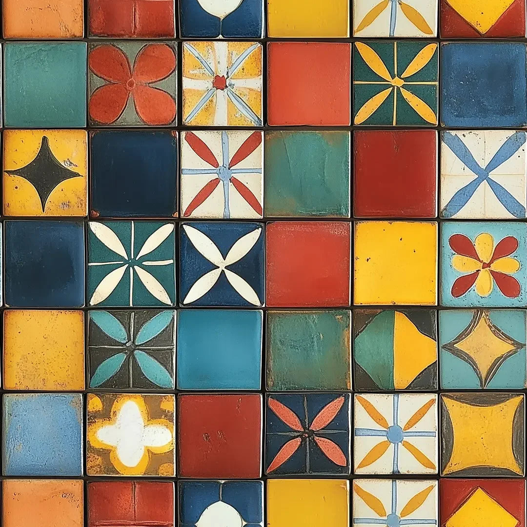 Hacienda Garden Patchwork - WallCreatives