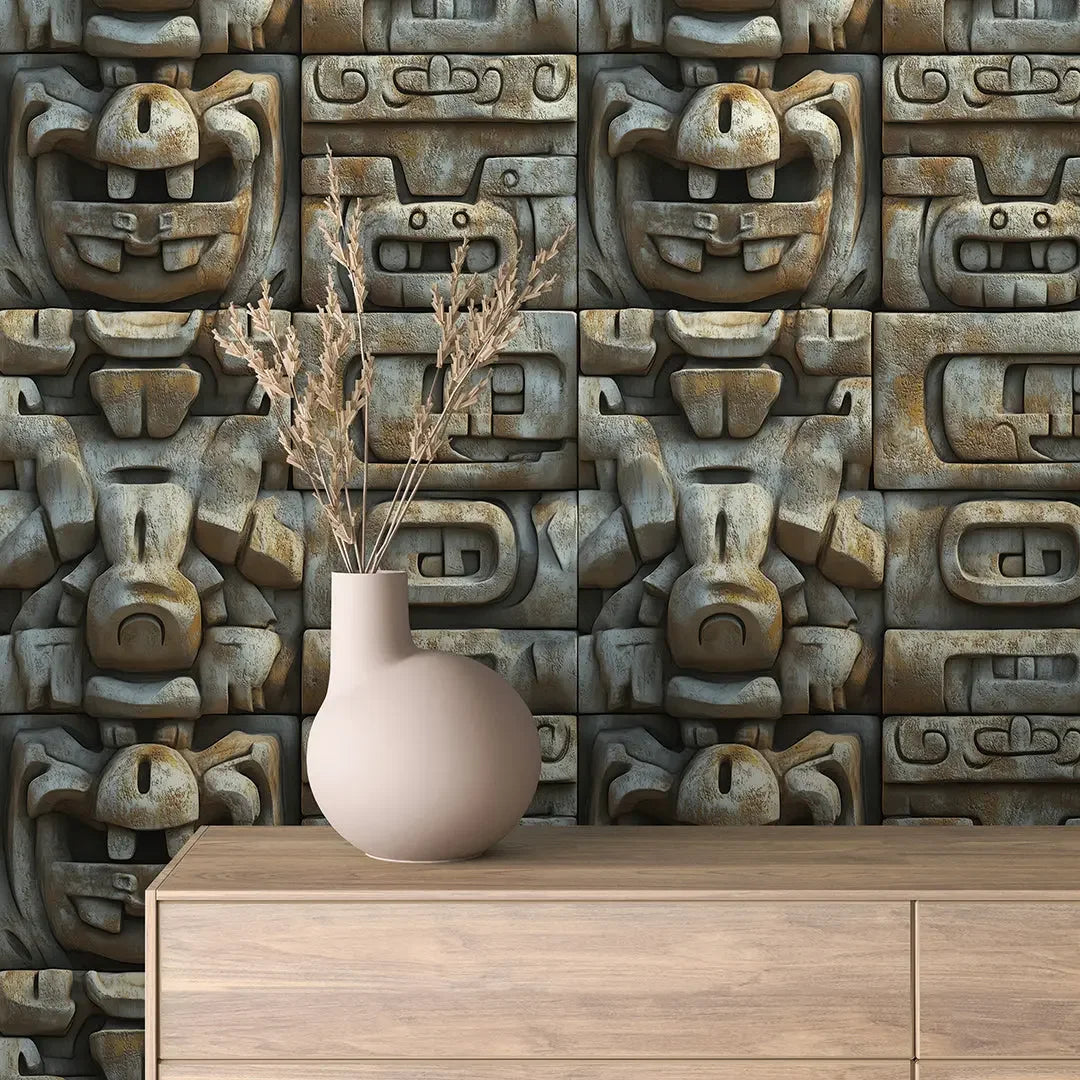 Ancient Citadel Carvings - WallCreatives