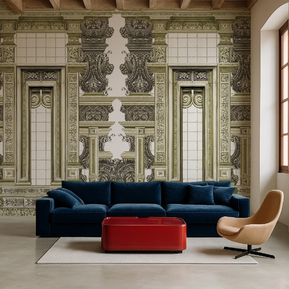 Tapet Ornamental Cathedral cream WallCreatives