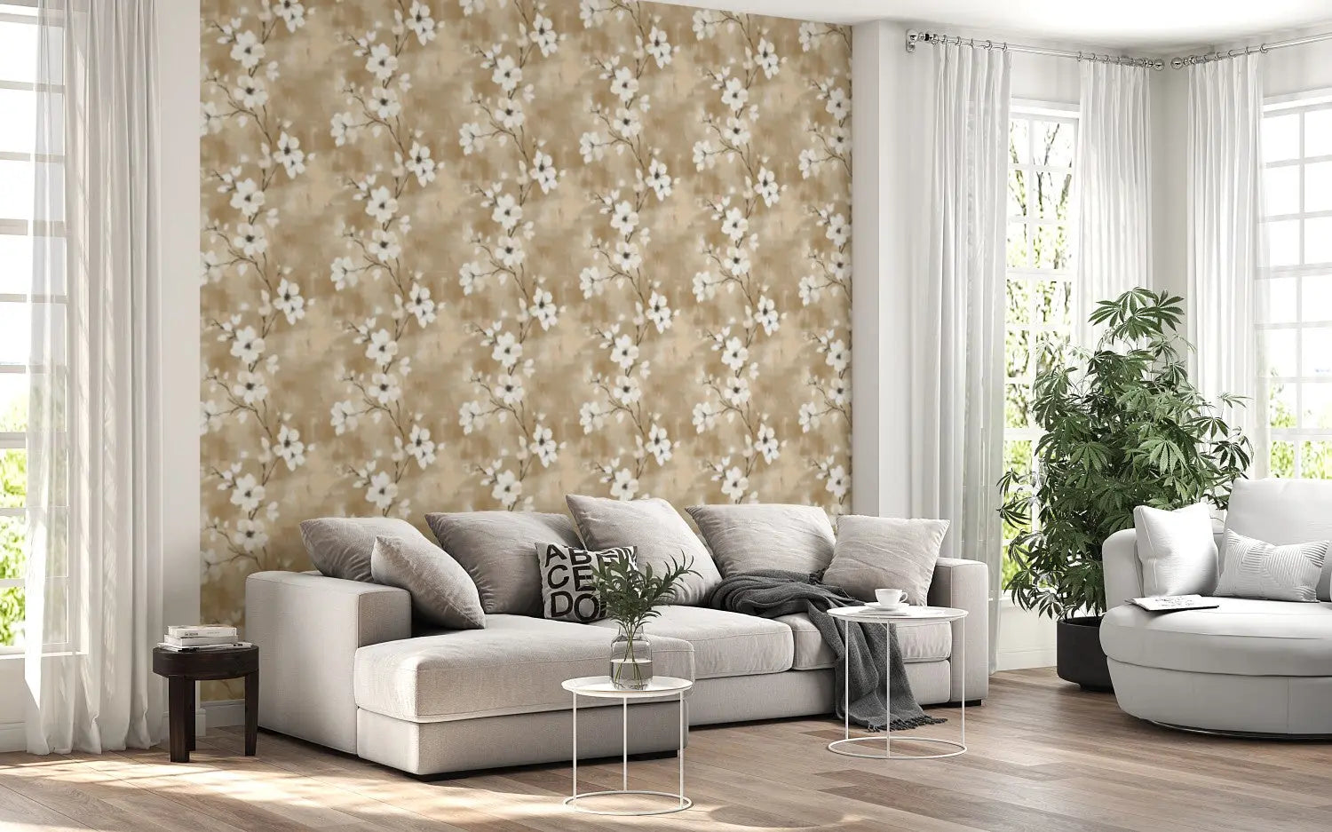 Ethereal Bloom on Canvas WallCreatives