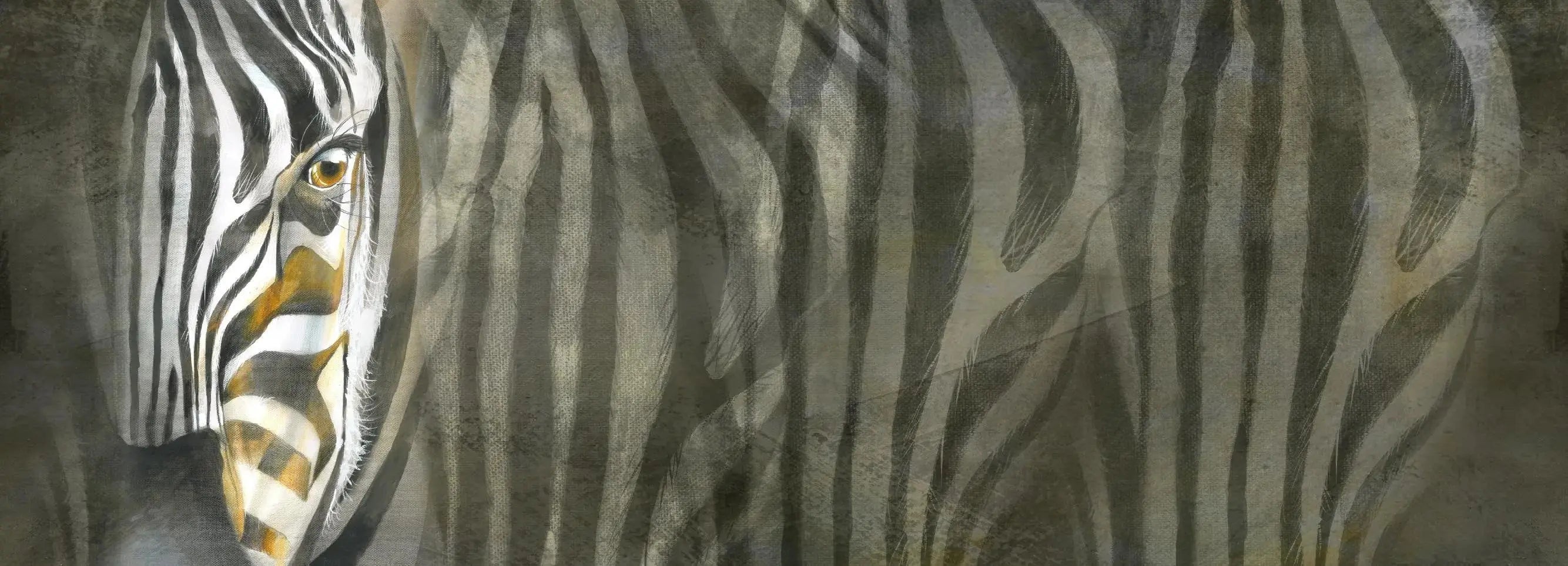 Zebra Interrupted Wallpaper Vladila