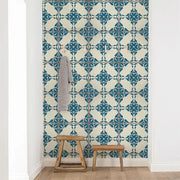 Vintage Blue Tiles Wallpaper Vladila