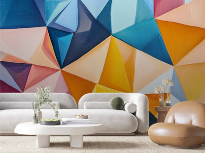 Sunrise Crystal Facets Wallpaper