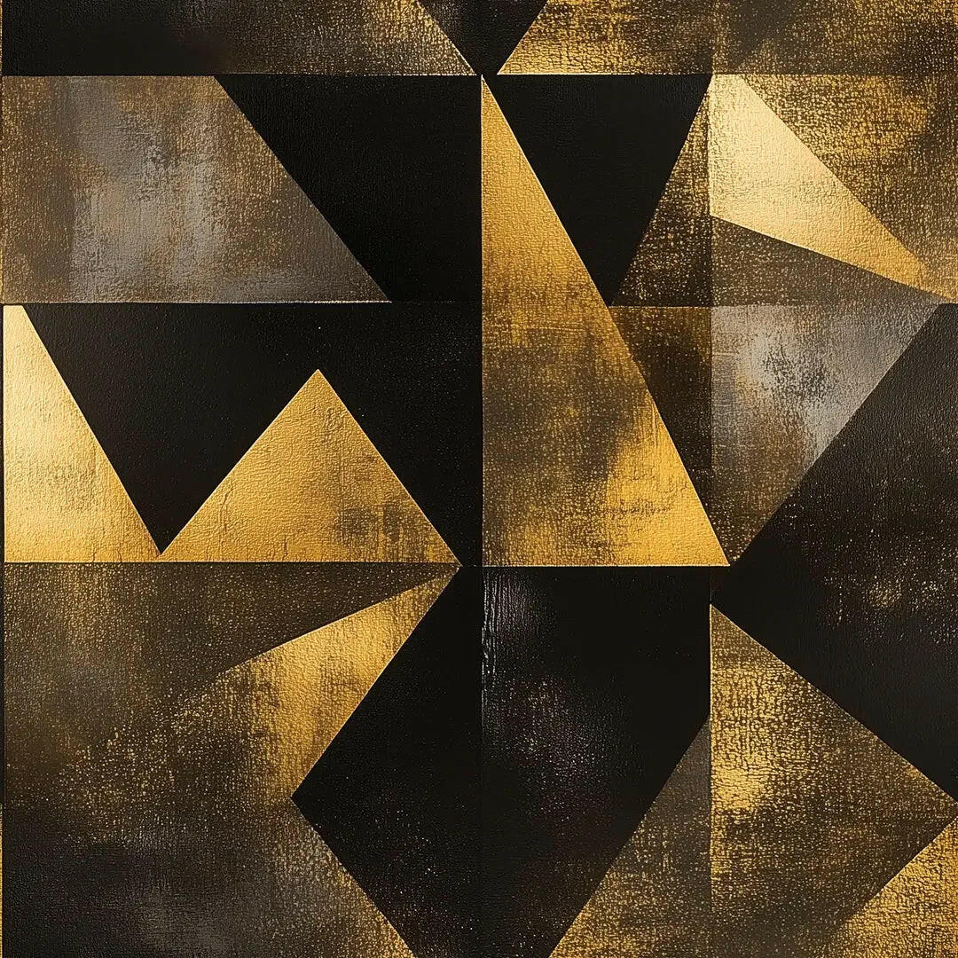 Gilded Prism Geometric Wallpaper - WallCreatives